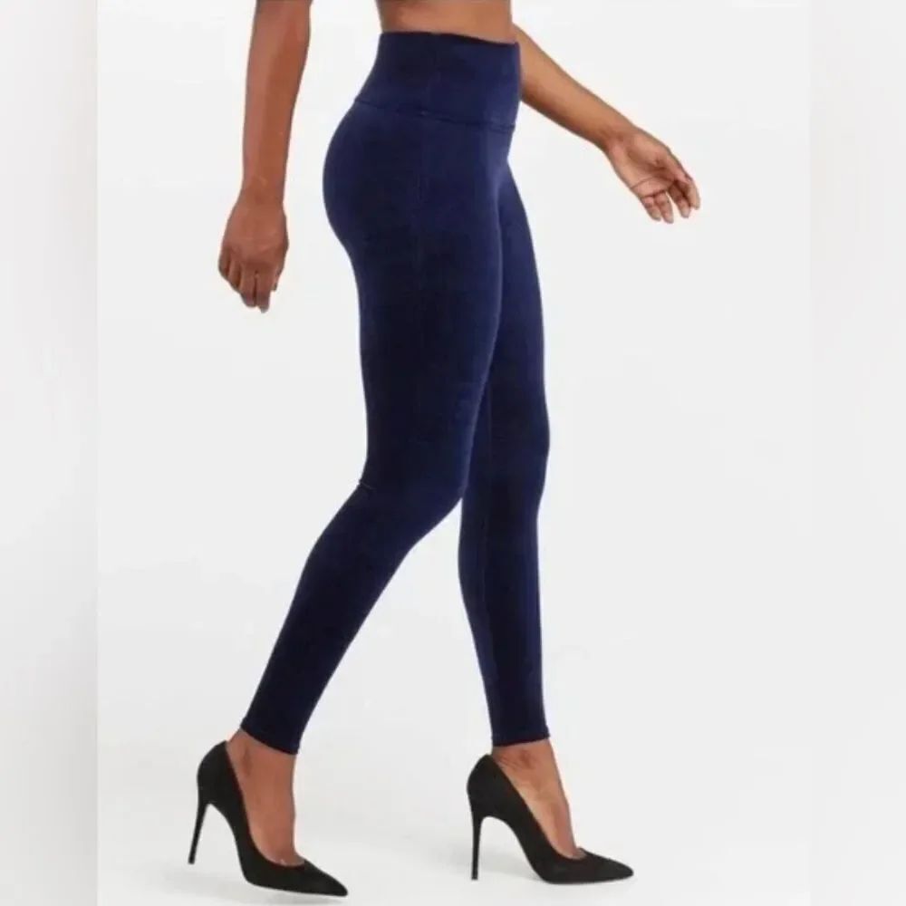 Spanx *Midnight Blue*  VELVET Sz XL Control Support Leggings